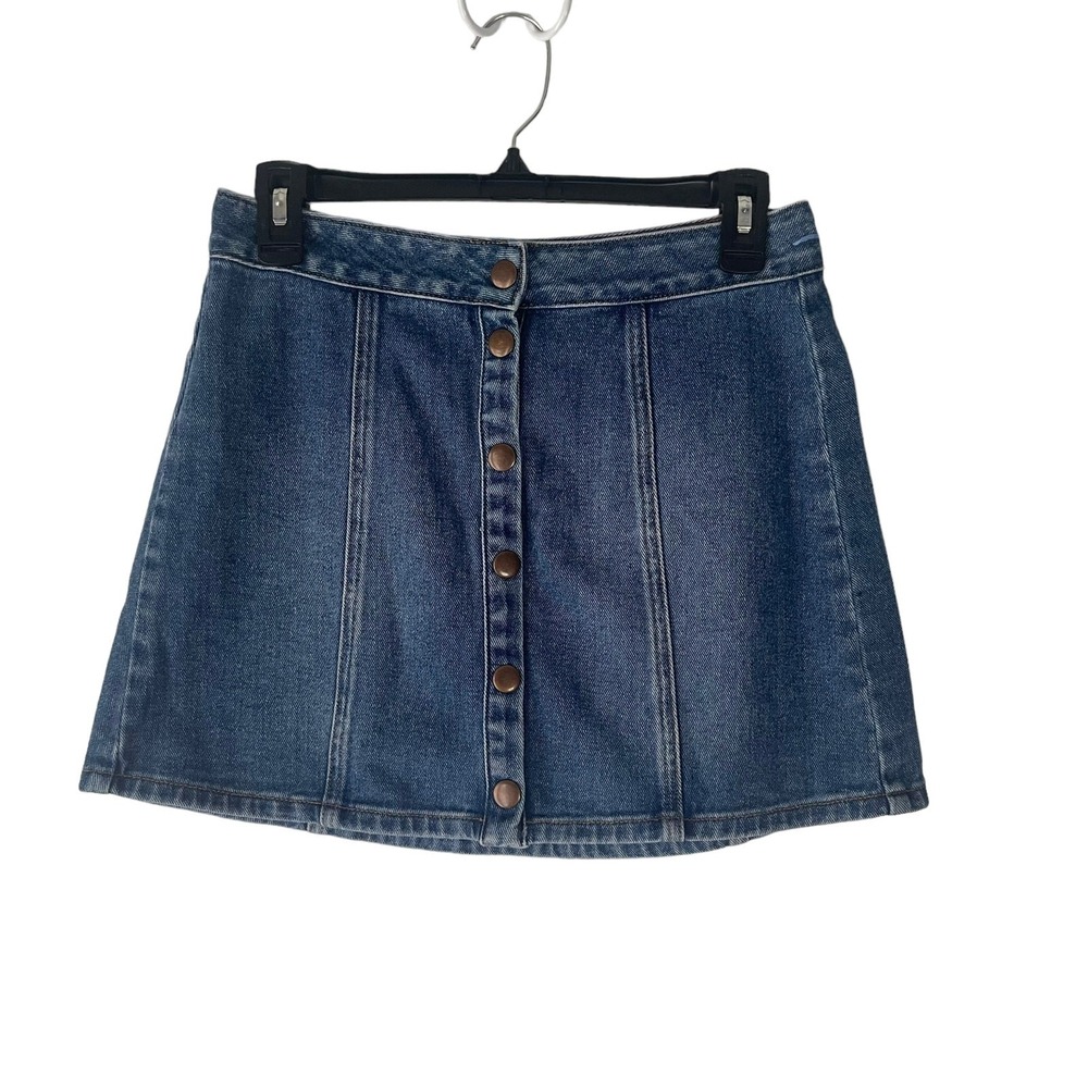 Bullhead Size 27 Denim‎ Button Mini Jean Skirt Going Out School Micro Mini